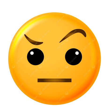 Eyebrow Raised Emoji Raised Eyebrow Emoji Icons Free SVG & PNG