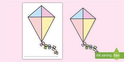 Pastel Kite Display Cut-Out (teacher made) - Twinkl
