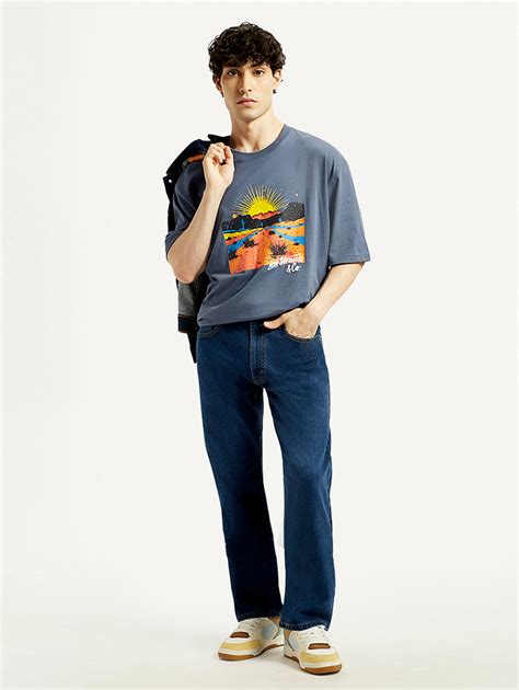 Men's 555 Dark Indigo Loose Fit Mid Rise Jeans – Levis India Store