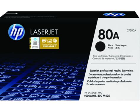 HP 80A Black Original LaserJet Toner Cartridge - (CF280A) - Shop HP.com ...