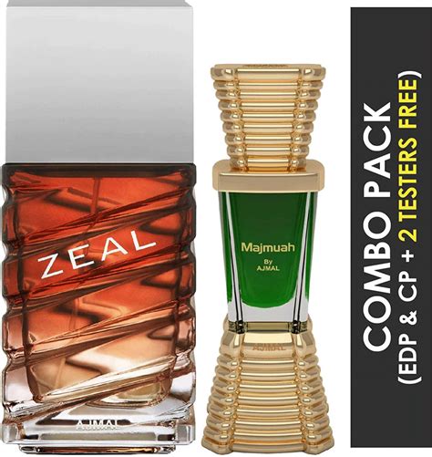 Buy AJMAL ZEAL EAU DE PARFUM 100ML PERFUME FOR MEN AND MAJMUA CP OIL ...