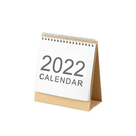 2x Bobina de Calendario 2022 Mensual de piezaza Simple Encuadernado con ...