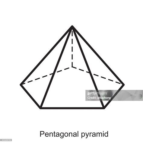 Steps to Draw Pentagonal Pyramid 的图像结果