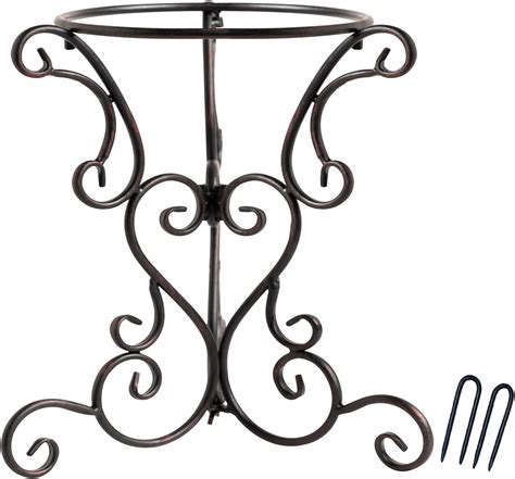 Amazon.com: TICKCACY 9" Metal Gazing Ball Stand, Scroll Gazing Globe ...