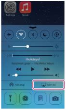 도움말 안내 | AirPlay 기능(iPhone/iPad/iPod touch)을 사용하여 듣기