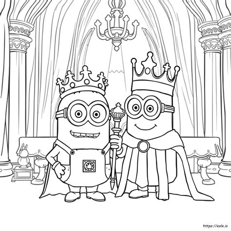 Re Bob Minion Disegno Da Colorare