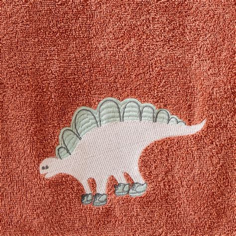 Buy Slate Kids Dinosaur Cotton Embroidered Bath Towel - 120x60cm from ...