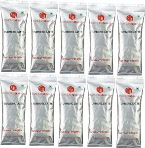 Granules and Beans Turmeric Milk Latte Instant Premix - Value Pack of ...
