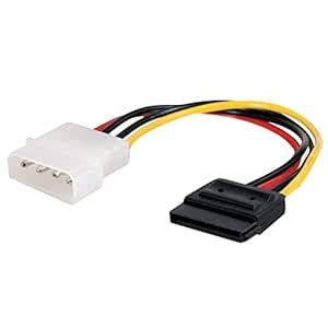 Madhabi 4-Pin Molex to SATA Power Cable Adapter (3-Pack) – IDE to SATA ...