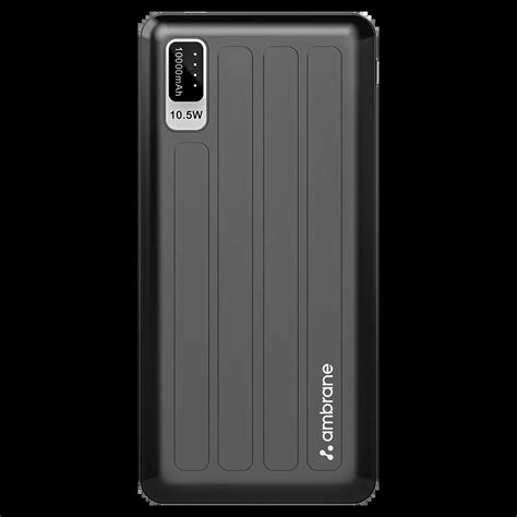Ambrane power bank 10000mah (PP-129 Black) | Zeta Prime