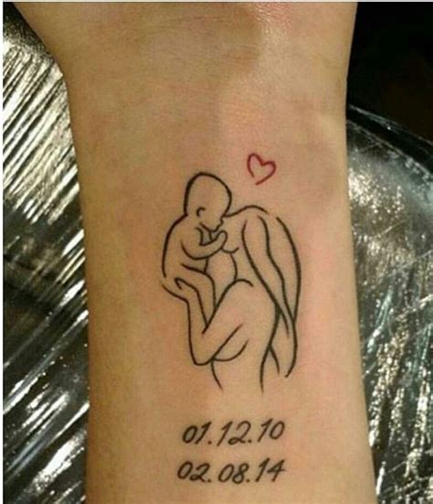 tattoo mother and son design