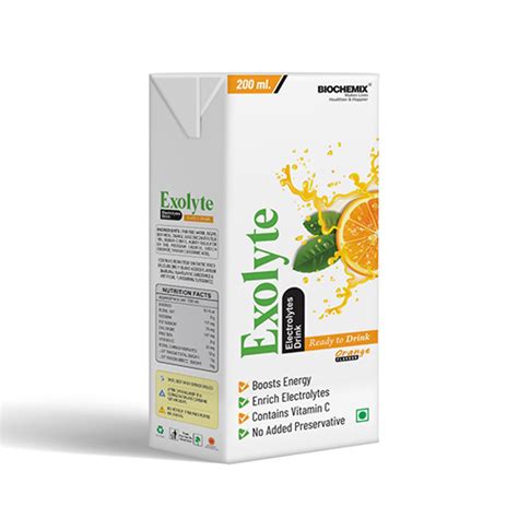 Electrotytes + With Vitamin C Energy Drink Biochemix Healthcare Pvt. L