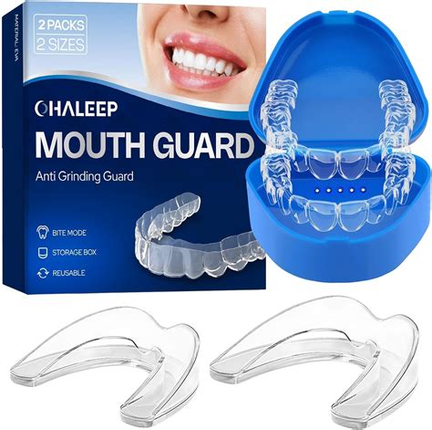 Anti Grinding Mouth Guard for Clenching Teeth at Night, Teeth Grinding Mouthguards for Sleeping ...