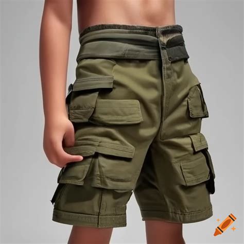 Boys cargo shorts on Craiyon
