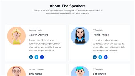 TechPeople - Team Cards Tailwind CSS 3 HTML Template