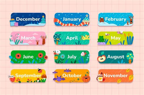 Printable Months Of The Year