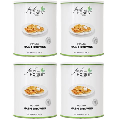 Dehydrated Potato Hash Browns Bulk (4 Pack) - Fresh and Honest Foods