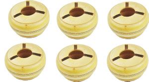 Real Craft Wood Cigarette Ashtray, Set of 6 Yellow Wood Ashtray Price ...
