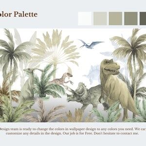 Buy Dinosaurs Wallpaper for Nursery Jurassic World Wall Mural Removable ...