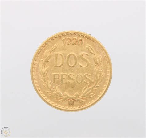 1920 MEXICO DOS PESOS 2 PESO GOLD COIN - BETTER DATE COIN | #3870541363