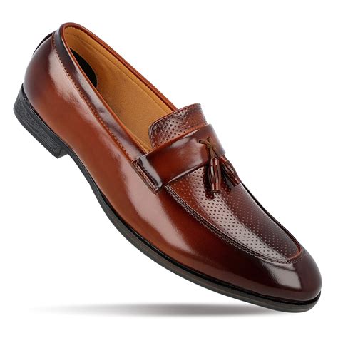 Men's Loafer Formal Shoes - WC97081 Tan – Walkaroo Footwear