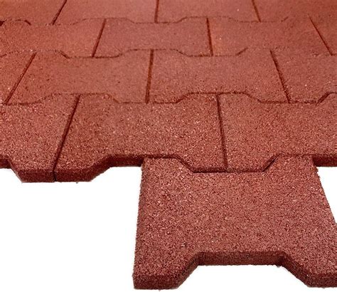 Playsafer Rubber Garden Pavers ¾” Interlocking India | Ubuy