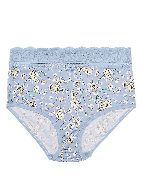 Buy OPP Printed Synthetic Full Brief at Marks & Spencer