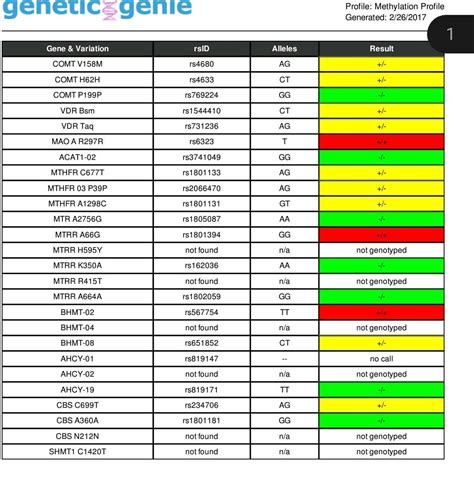 Help interpreting genetic genie results : r/MTHFR