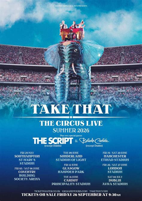 Take That Circus Tour tickets and where to buy them now