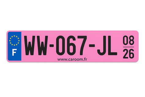 À partir de 2026, des plaques d’immatriculation roses vont faire leur apparition sur certains ...