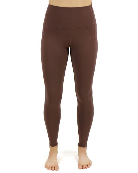 Soft-Stretch Dark Brown High Waisted Leggings - Dark Brown / XS - Grace ...