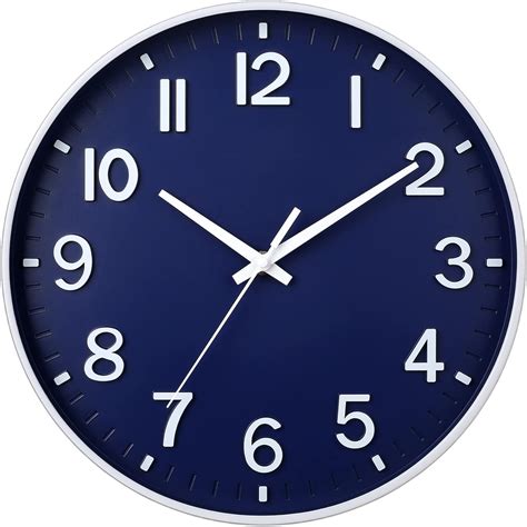 HZDHCLH Wall Clock 12 Inch Silent Non Ticking Clock for Living Room ...