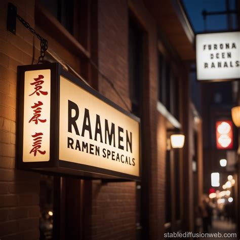 Friday Night Ramen Specials | Stable Diffusion Online