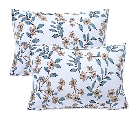 Buy Siroki Bond Premium Cotton Floral Multicolour Pillow Covers (17 * ...