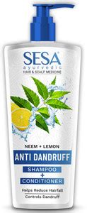 SESA Ayurvedic Anti-Dandruff Neem and Lemon Shampoo + Conditioner ...
