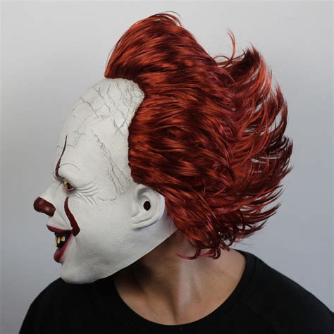 Scary It Pennywise Creepy Clown Mask Clown Mask For Cosplay Decoration ...