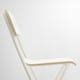 FRANKLIN bar stool with backrest, foldable, counter height white/white ...