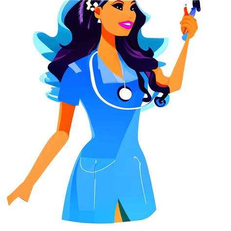Latina Barbie Nurse Graphic · Creative Fabrica