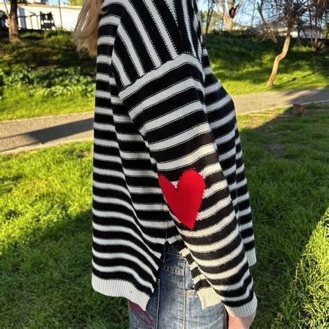 Women's Black and White Sweatshirt | Depop