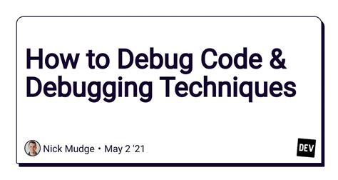 How to Debug Code 的图像结果