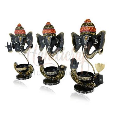 Tea Light Candle Holders - Ganesh T Lite Set Of 3 Trader - Retailer ...