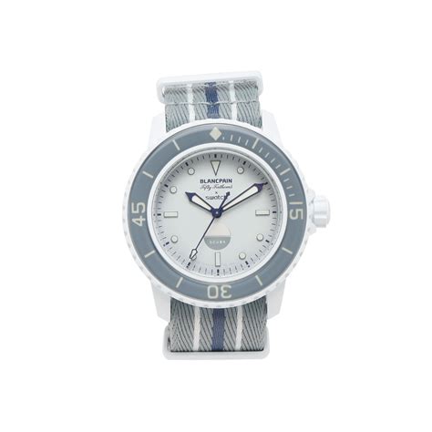 Swatch x Blancpain Bioceramic Scuba Fifty Fathoms Antarctic Ocean ...