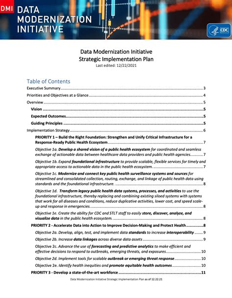 Image result for Data Modernization Implementation Plan Template