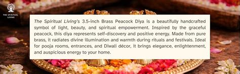 Buy The Spiritual Living Peacock Diya | Peacock Design Brass Diya ...
