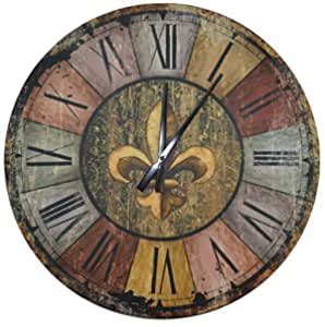 Vintage : Lulu Decor, Vintage French Country Style Rustic Round Wood ...