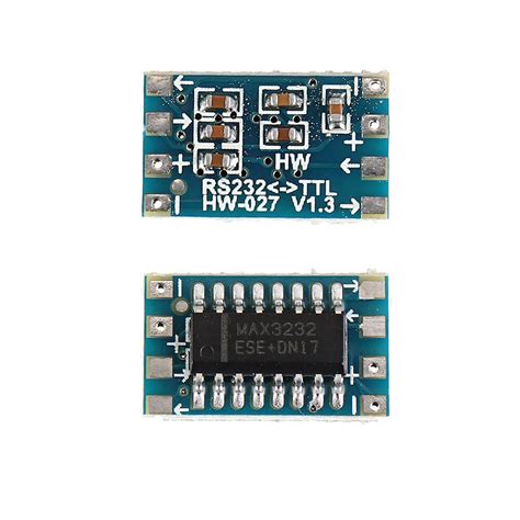 Mini RS232 to TTL Converter Module Board Adapter MAX3232 120kbps 3-5V ...