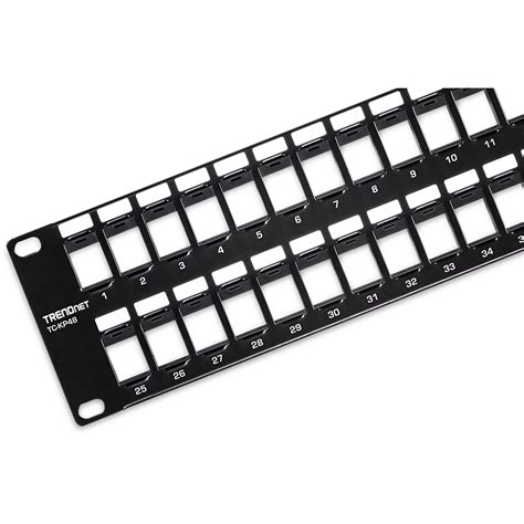 TRENDnet's 48-Port Blank Keystone 2U HD Patch Panel
