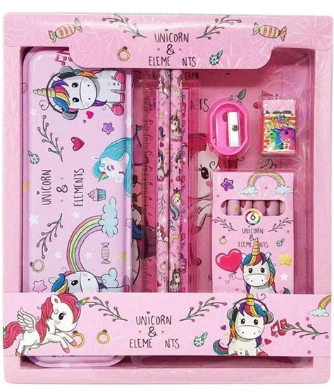 Unicorn Gift for Kids (Pack of 7 Items) Cute Stationary Set for Kids ...