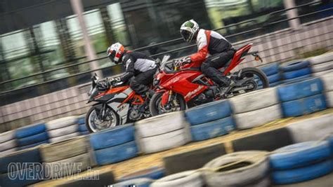 TVS Apache RR 310 vs KTM RC 390 comparison test - Overdrive